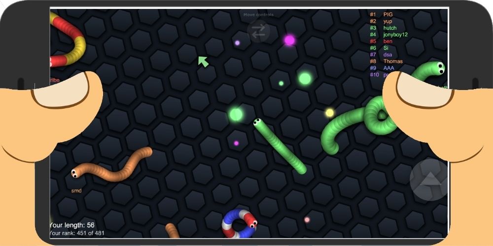 Game Cacing Slither io Offline Online