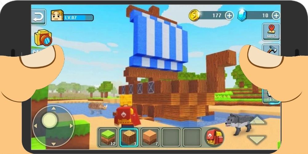 Game World Building Craft Sandbox Android